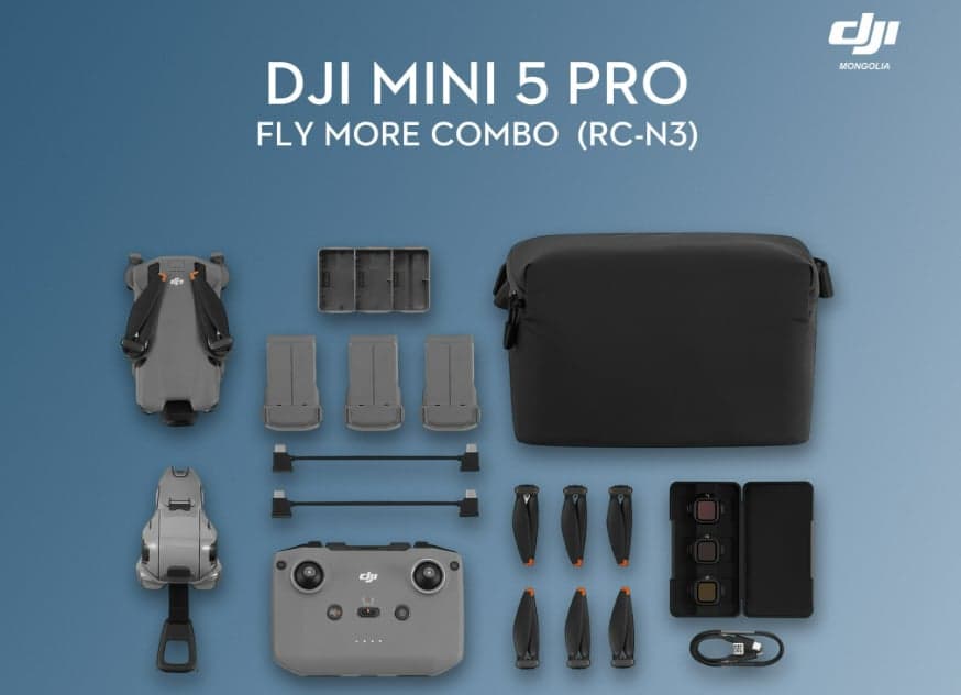 DJI MINI 5 PRO FLY MORE COMBO (RC-N3) 1