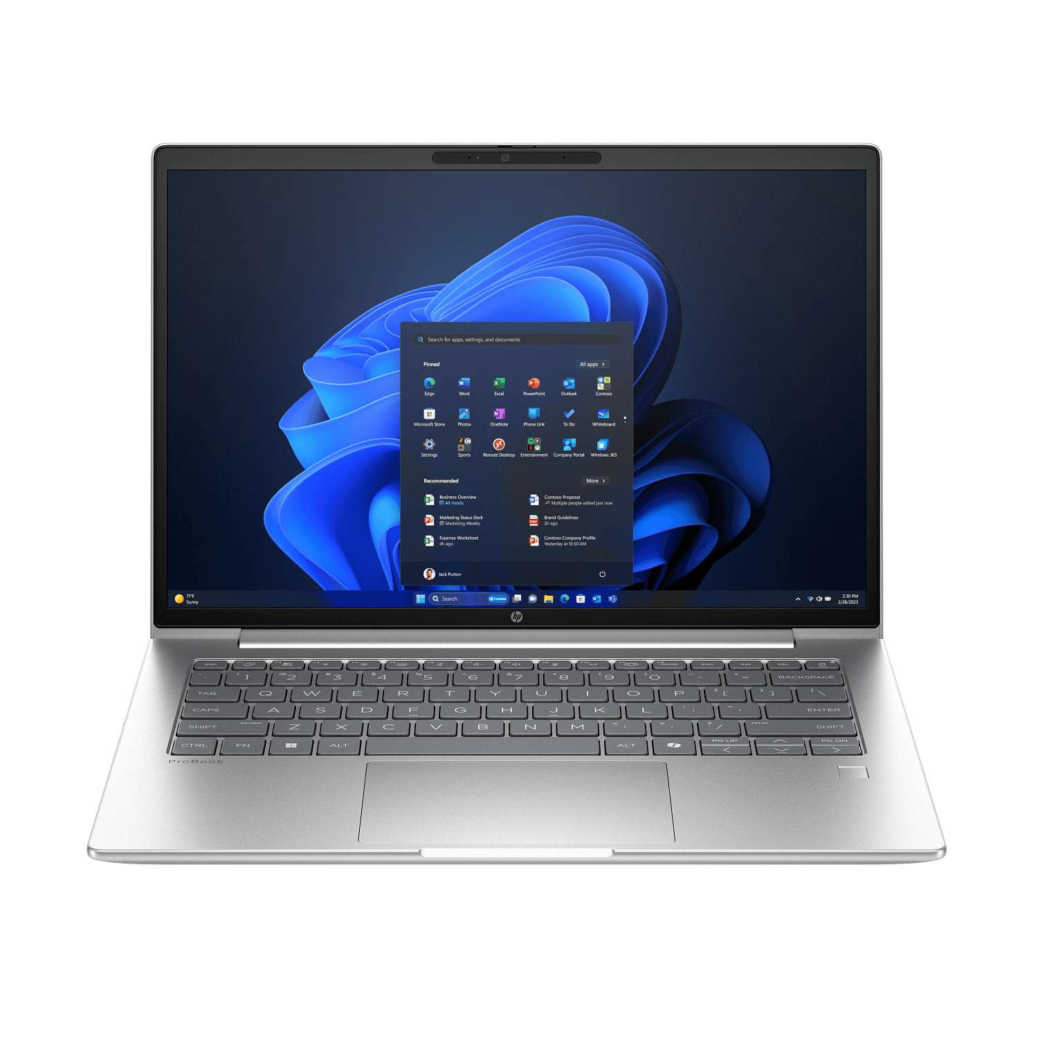 HP ProBook 4 G1i, Ultra 5-225U, DDR5 5600Mhz 8 GB RAM, 256 GB NVMe M.2 SSD, 14-inch Anti-glare WUXGA LED, Pike Silver 1